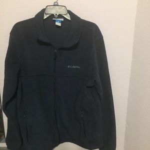 Dark blue large Columbia fleece jacket